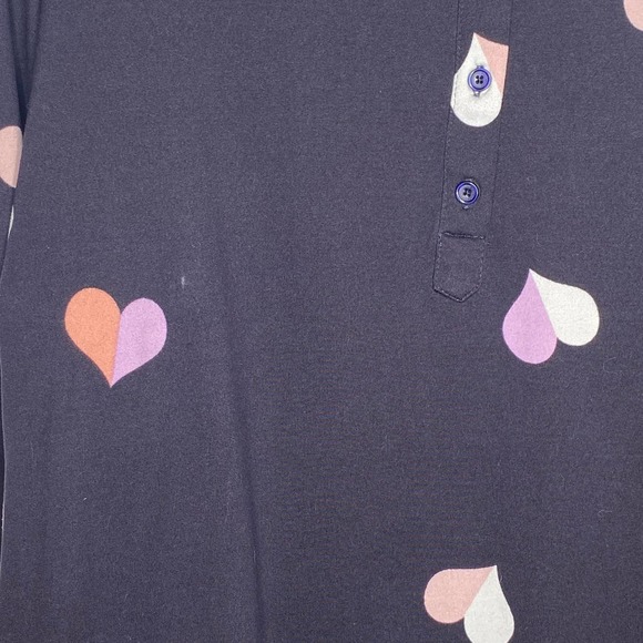 Kate Spade Heart Pajama Sleep Shirt Medium - Picture 4 of 6